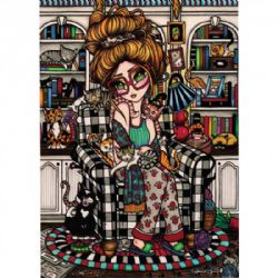 JACAROU CASSE-TÊTE 1000 PIÈCES - CRAZY CAT LADY